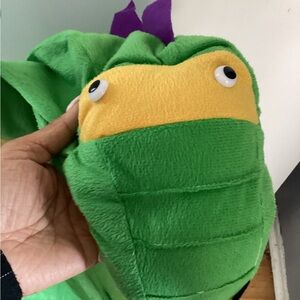 Cute Green Dinosaur Costume with Yellow and Purple Details 4-6 year olds